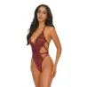 Lina Lace Halter Teddy with Ring Detail