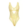 Tiana Scallop Lace and Mesh Underwire Teddy