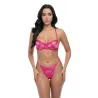 Raelynn Satin Strappy Underwire Bra and G-String Set