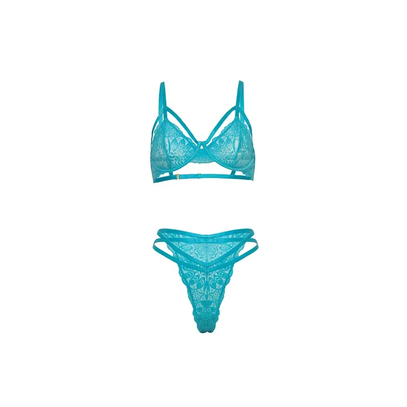 Raya Lace Cage Bra and Panty Set