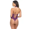 Kennedy Lace and Mesh Teddy with Halter Neckline