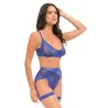 Delphi Lace Two-Piece Set with Attached Garter