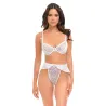 Elena Floral Embroidered Bra and Skirted G-String Set