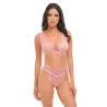Beatriz Lace Underwire Bra Set with Open Back