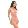 Beatriz Lace Underwire Bra Set with Open Back