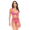 Julia Lace and Mesh Three-Piece Set with Garter Belt