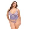 Vanessa Lace and Mesh Bustier with G-String