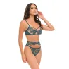 Daphne Lace Underwire 3-Piece Set with Embroidered Trim and Crossing Elastics