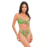 Cheri Underwire Embroidered Bra and Thong Set with Cherry Charm
