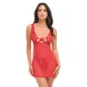 Tiana Sheer Lace Underwire Babydoll with G-String