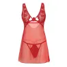 Tiana Sheer Lace Underwire Babydoll with G-String