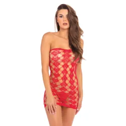 Queen of Hearts Tube Dress in Red