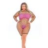 Fishnet Romper, Bandeau Top and G-String Set