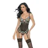 Twilight Garden Underwire Bustier with G-String
