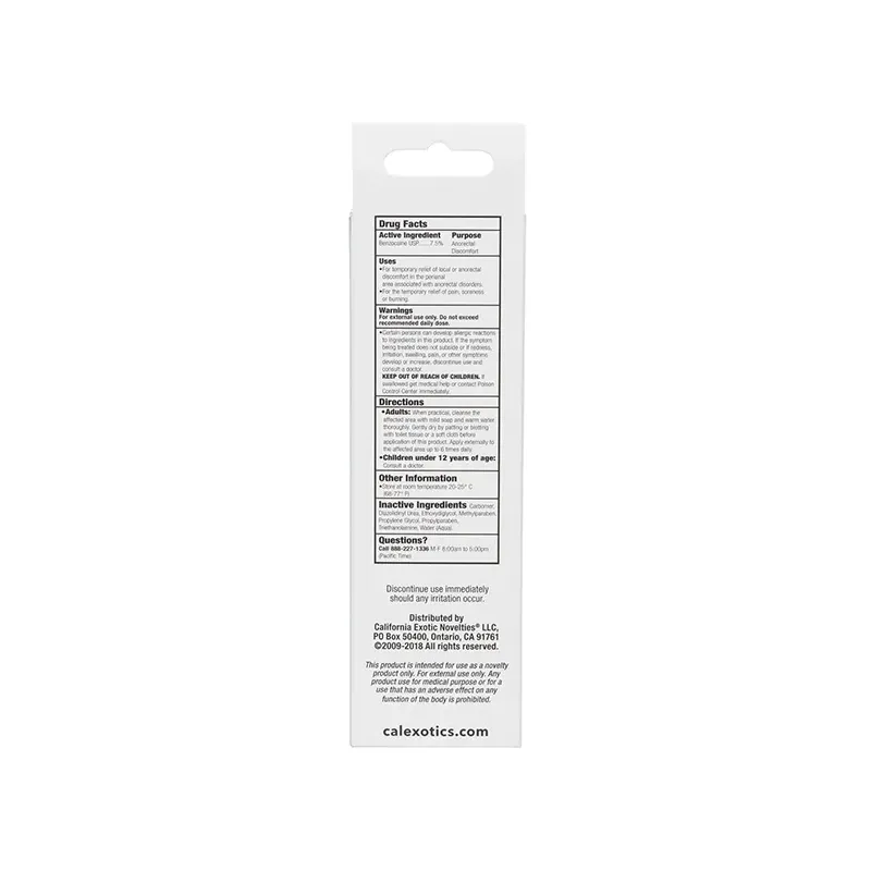 Tush Eze Desensitizing Anal Gel 1.5 oz