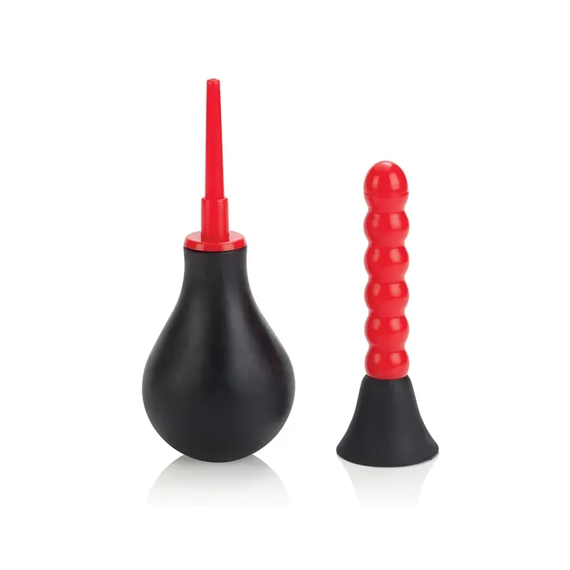 Anal Douche with Dual Attachments and EZ Squeeze Bulb