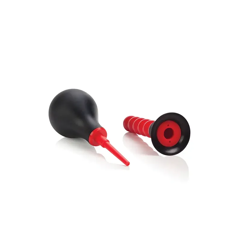 Anal Douche with Dual Attachments and EZ Squeeze Bulb