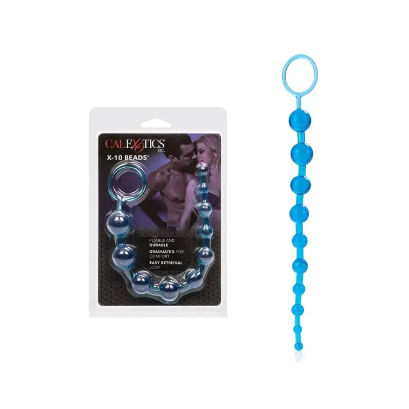 X-10 Graduated Anal Beads in Blue