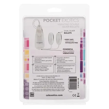 Double Silver Bullet Vibrators with Multi-Speed Control
