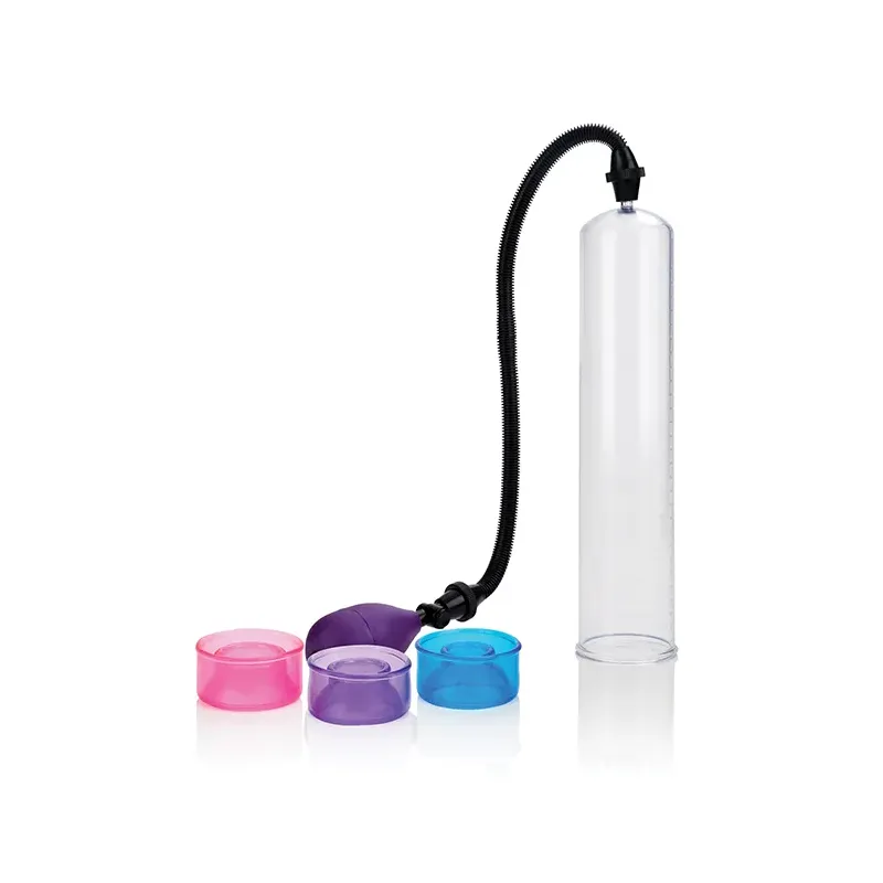 Penis Pump with Three Sized TPE Sleeves
