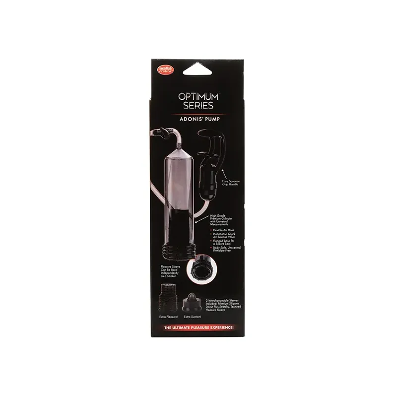 Adonis Penis Pump with Dual Sleeves in Smoke