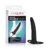 Double Penetration Silicone Dong with Dual Support Rings