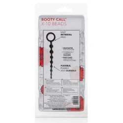 Anal Beads with Graduated Beads and Ring Handle in Silicone