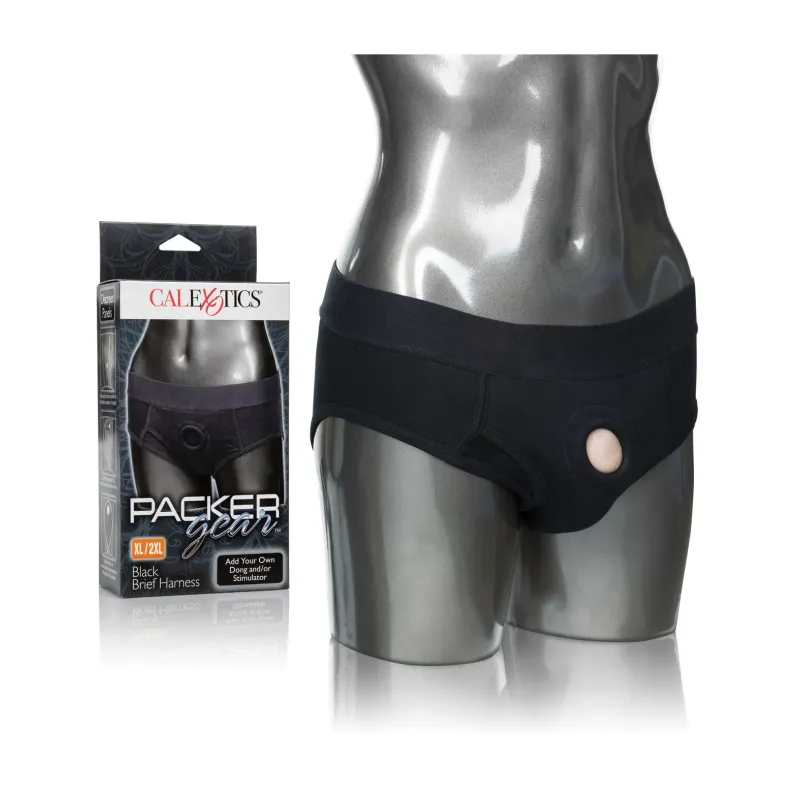 Packer Gear Brief Harness with Bullet Pocket in Black XL/2XL