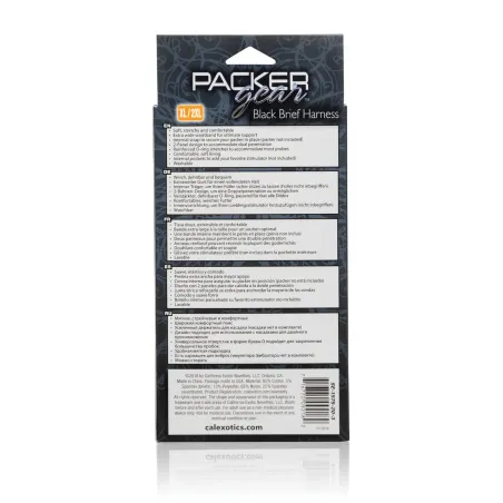 Packer Gear Brief Harness with Bullet Pocket in Black XL/2XL