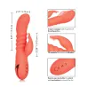 Rabbit Vibrator with Thrusting Shaft and Flickering Stimulator