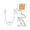 Crystal Chain Nipple Clamps with Adjustable Tension