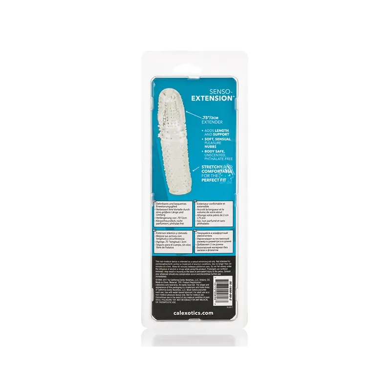 Senso Vibrating Penis Extension Sleeve with Textured Tip