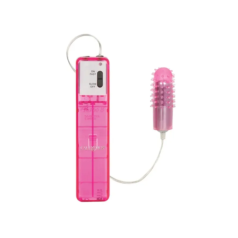 Turbo 8 Accelerator Bullet Vibrator with Tickler Sleeve