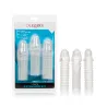 Vibrating Penis Extension Sleeve Kit in Clear