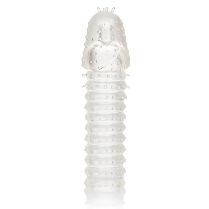 Vibrating Penis Extension Sleeve Kit in Clear