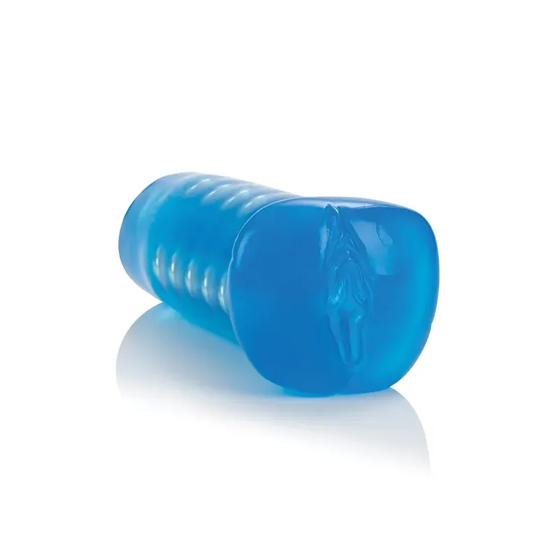 Beaded Vibrating Masturbator with TPR Sleeve