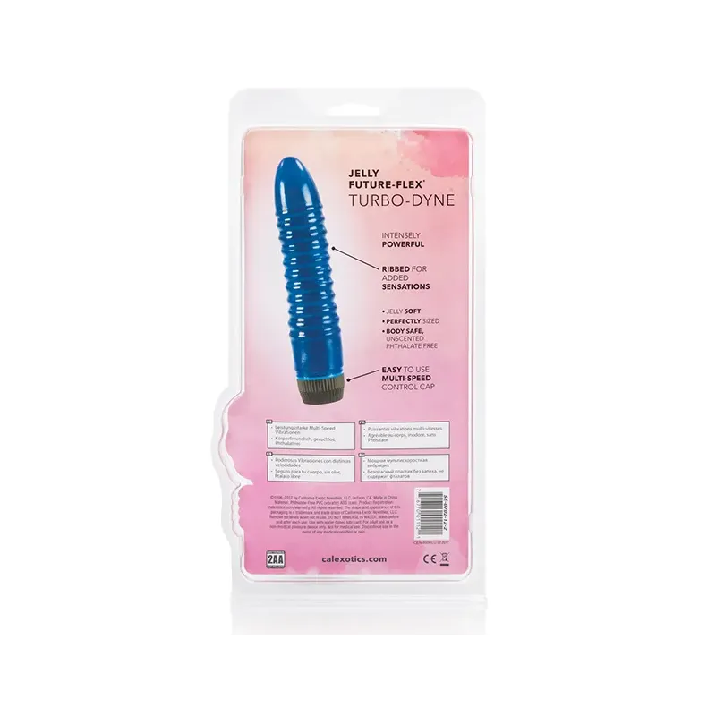 Future Flex Jelly Vibrator with Ridged Shaft