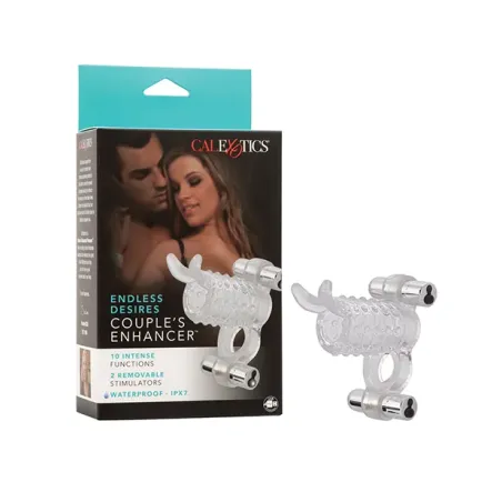 Couples Vibrating Erection Enhancer with Dual Bullets