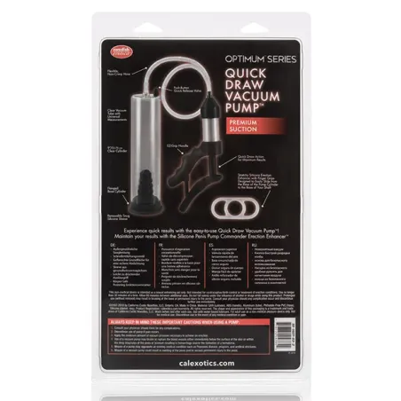 Quick Draw Vacuum Pump with Silicone Erection Enhancer
