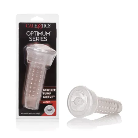 Stroker Pump Sleeve with Mouth Shape and Stimulating Beads