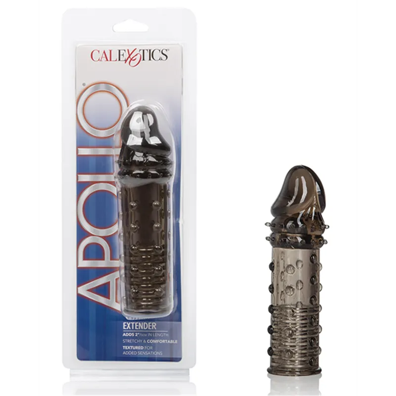 Apollo Penis Extender with Textured Ribbing in Grey