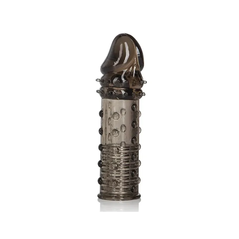 Apollo Penis Extender with Textured Ribbing in Grey
