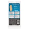 3 Inch Vibrating Latex Extension Sleeve in Ivory