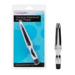 Vibrating Waterproof Anal Probe in Silver