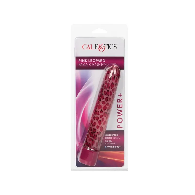 Pink Leopard Mini Vibrator with Multi-Speed Control