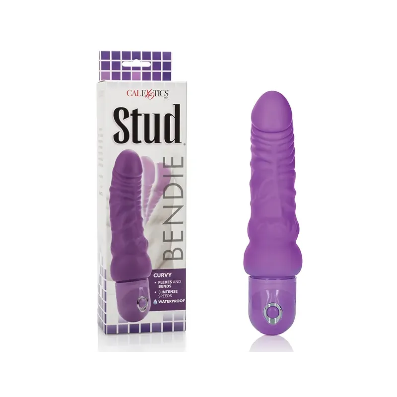 Bendie Power Stud Curvy Vibrator in Purple