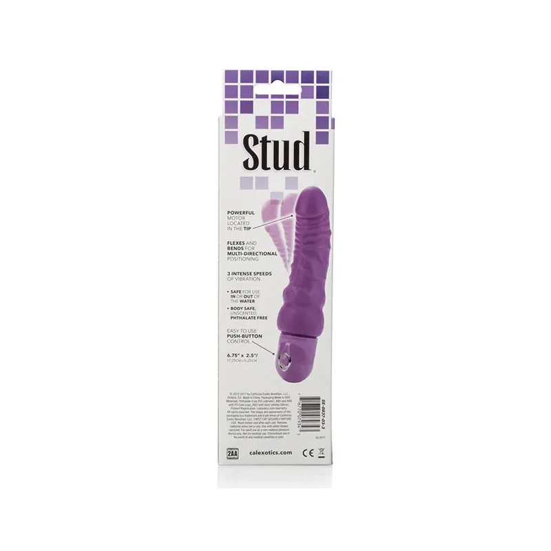 Bendie Power Stud Curvy Vibrator in Purple