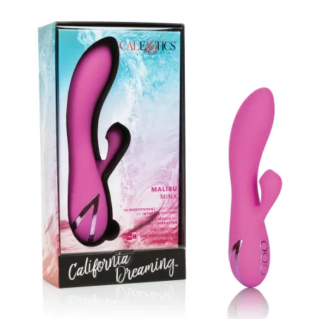 Rabbit Vibrator with Clitoral Suction, Malibu Minx