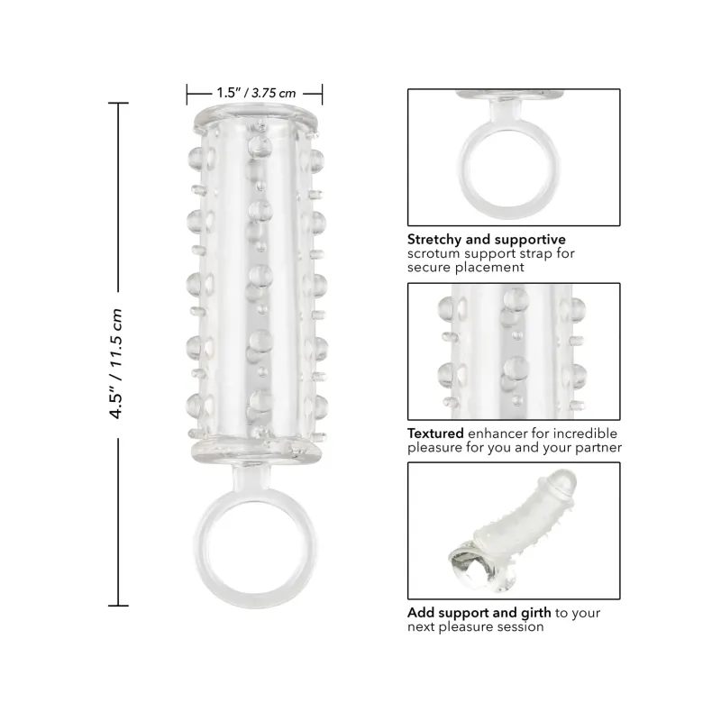 Beaded Open-End Penis Extension Sleeve