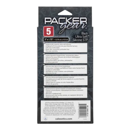 Ultra Soft Silicone STP Packer 5 Inch in Black